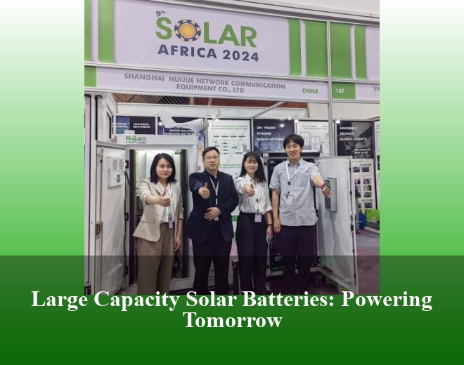 Large Capacity Solar Batteries: Powering Tomorrow
